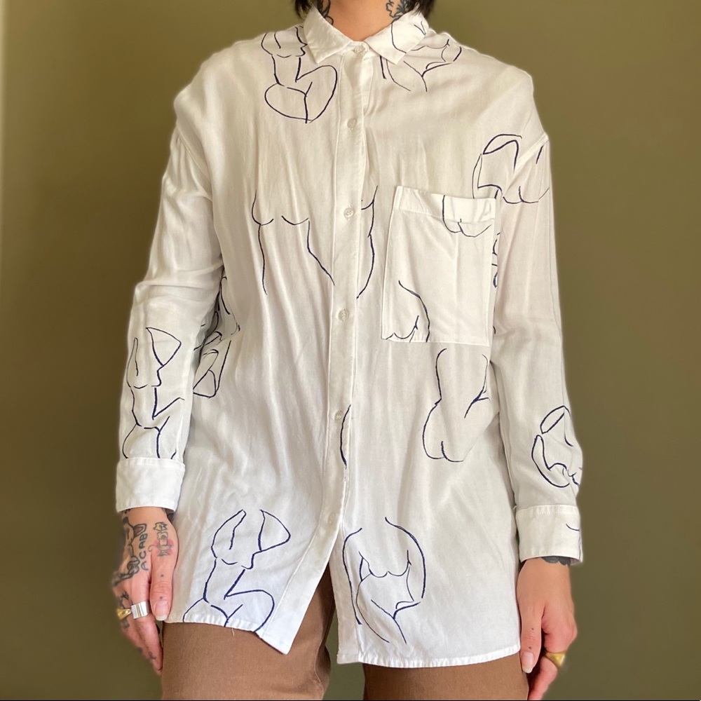 paloma wool button up blouse